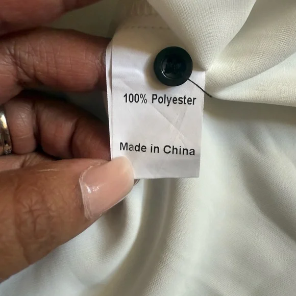 Allegra K Collared Button Down Blouse Top Long Sleeve Office Career NWT Size XS - Picture 7 of 9